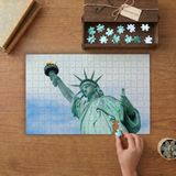 Özgürlük Heykeli Tasarımı 240 Parça Ahşap Puzzle Ahşap Kutuda MP07893