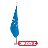 Özgüvenal Kayı Makam Bayrağı (Telalı-Simsiz-Direksiz) 100X150 cm
