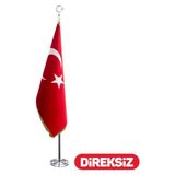 Özgüvenal Türk Makam Bayrağı Telalı + Simli Direksiz