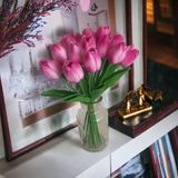 OZİHOUSE YAPAY ÇİÇEK ISLAK LALE FUŞYA 10 'LU