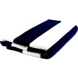 OZINCI Plaj Büyük Havlu Havuz Plaj Cabana Çizgili Tek Taraflı Havlu ve Tek Taraflı Kadife 32"x70" Mavi Beyaz (4 Adet)