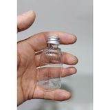 Ozka Concept 10 Adet Boş Tıpa Gümüş Renk Kapaklı Kolonya Şişesi Dolabilir Cep Plastik Parfüm Şişesi 50 ml Dsl 86 - 000-Siyah