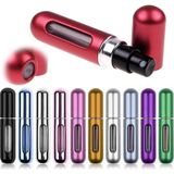 Ozka Concept 4 ml Parfüm Şişesinden Çanta Içi Mini Doldurulabilir Seyahat Cep Yedek Parfüm Şişesi 1 Adet - (ClearEyelets)Black-RadiantOrchid