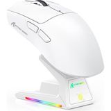 Ozka Concept Attack Shark X1 Mouse – Dokunmatik Rgb Standlı, 53G Süper Hafif Fare, Pixart P - Acı Kahve