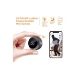 OZKA CONCEPT Blue Inter Mini Kamera 1080P HD WiFi (Gizli, Miknatisli)