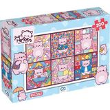 Ozka Concept Ca Pembe - The Pink Cat - Kolaj Temalı 200 Parça 33X48CM Çocuk Puzzle Yapboz