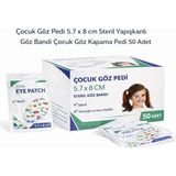 Ozka Concept Çocuk Göz Pedi 5.7 x 8 cm Steril Yapışkanlı Göz Bandı Çocuk Göz Kapama Pedi 50 Adet 1 Kutu