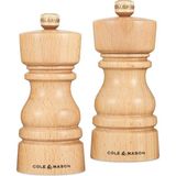 Ozka Concept Cole & Mason London Doğal Kayın Tuzu Karabiber Değirmeni Seti, 130 Mm, Hassas + Karbon/seramik M - 001 - Beyaz - 0,5 ml