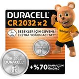 Ozka Concept CR2032 Lityum Düğme Piller (2’li Paket) 3V - %70’e Kadar Daha Uzun Ömür - Bebek Güvenlik T - Açık Mavi - 1 Adet