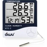 Ozka Concept Diwu Htc-2 Problu Termometre Nem Ölçer Saat Takvim