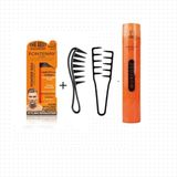Ozka Concept Fontenay Saç Pudra Toz Wax Ultra Strong + Şekil Tarağı + Şekil Tarak + Saç Sprey 4'lü Set - 0 - Siyah