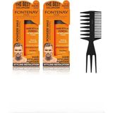 Ozka Concept Fontenay Saç Şekillendirici Pudra Toz Wax Ultra Strong Turuncu 20 gr x 2 Şekil Tarağı 3'lü Set - 0 - Siyah