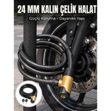 Ozka Concept Güçlü Çelik Halat Yapısıyla Motosiklet, Bisiklet Scooter Için Güvenli Kilit