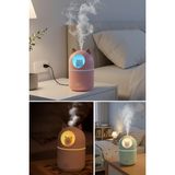 Ozka Concept Kedicik Figürlü Ultrasonik Hava Nemlendirici, LED Işıklı Soğuk Buhar Makinesi, Masaüstü Oda
