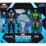 Ozka Concept Legends Series Inhumans Black Bolt & Marvel’s Triton Ikili Aksiyon Figürü, Fantastic - (ClearEyelets)Black-RadiantOrchid