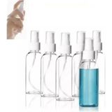 Ozka Concept Makrobay 10 Adet 50 ml Fısfıs Sprey Kapaklı Seyahat Cep Çanta Dezenfektan Parfüm Şişesi 50ML - 000-Siyah