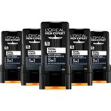 Ozka Concept Paris Men Expert 5'li Total Clean 5'ı 1 Arada Kömürlü Duş Jeli (5 x 300 Ml) - 0- Koyu Mavi