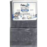 Ozka Concept Pella Tekli Mikrofiber Yer Bezi - 108 cm - 00-Siyah - Beyaz