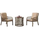 Ozka Concept Rehome Capri Swing Pisa Tekli Rattan Bahçe Balkon Oturma Grubu Kahve 703 - Dikdörtgen - 1