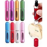 Ozka Concept Şık Tasarım Parfüm Doldurulabilin Mini Lüx Şişe Seyehat 5 ml Cep Parfüm Şişesi Taşınabilir Portatif - 000-Siyah