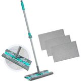 Ozka Concept Smarter Magic Mop + 3 Yedek Mop Paspas Mandalli Yüzey Temizlik Havlusu Bezi - 108 cm - 00-Siyah - Beyaz