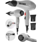Ozka Concept Steiner 3800 Watt Profesyonel Saç Kurutma Makinesi Fön Makinesi Ac Motor Gri+ 2 Adet Başlık - 0 - Siyah