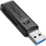 Ozka Concept Veggieg USB 3.0 Sd Micro Sd Hafıza Kart Okuyucu Siyah