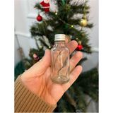Ozka Concept Wellline 30 cc Kolonya,parfüm Şişesi Hediyelik 10 Adet Çok Amaçlı Tıpalı Gold Kapaklı Cam Boş Şi - 000-Siyah