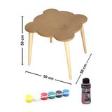 Özka Hobi Ahşap Ahşap Ham Mdf 18 Mm Aktivite Ve Etkinlik Çocuk Masası- Çm07
