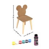 Özka Hobi Ahşap Ahşap Ham Mdf 18 Mm Aktivite Ve Etkinlik Çocuk Sandalyesi- Çs05