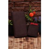 Ozka Leather Collection Telefon Bölmeli Uzun Cüzdan ve Otomatik Mekanizmalı Kartlık Cüzdan Sevgili Paketi