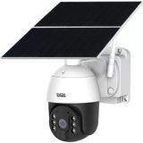 Özkam Teknoloji 3 Mp 1080P Su Geçirmez 4g Sim Kart Destekli Ptz Solar Kamera (24 Saat Kayıt) - Beyaz