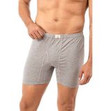 Özkan 0043 6'lı Paket Erkek%100 Pamuklu Penye Süprem Kumaş Esnek Rahat Torbalı Paçalı Don Boxer Külot GRİ MELANJ
