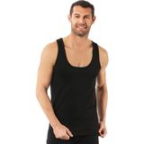 Özkan 0050 Erkek Pamuklu Penye Süprem Atlet - 4XL - Siyah
