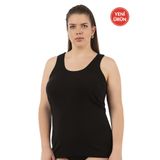 Özkan 0111-bb Kadın %100 Pamuklu Ribana Esnek Rahat Biyeli Kalın Askılı Büyük Beden Örme Atlet