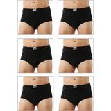Özkan 0117 6'lı Paket Erkek Ribana Torbalı Esnek Yumuşak Rahat Slip Külot - 3XL - Siyah