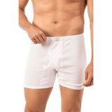 Özkan 0118 6'lı Paket Erkek%100 Pamuklu Ribana Esnek Yumuşak Rahat Torbalı Paçalı Don Boxer Külot BEYAZ