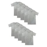 Özkan 0706 10'lu Paket Erkek Çocuk %100 Pamuklu Ribana Esnek Rahat Yarım Kol Kapalı Yaka Fanila T-shirt