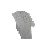Özkan 0706 5'li Paket Erkek Çocuk%100 Pamuklu Ribana Fanila Esnek Rahat Yarım Kol Kapalı Yaka T-shirt GRİ MELANJ