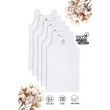 Özkan 0801 5'li Paket Erkek Çocuk %100 Pamuklu Ribana Kumaş Esnek Rahat Atlet