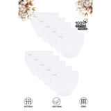 Özkan 0840 10'lu Paket Kız Çocuk %100 Pamuklu Ribana Esnek Rahat Taş Detaylı Slip Külot