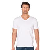 Özkan 10273 Erkek%95 Pamuklu Likralı Esnek Rahat V Yaka Kısa Kollu T-Shirt Atlet Fanila BEYAZ