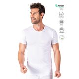 Özkan 11144 Erkek Yuvarlak Simit Yaka Pamuklu Modal Tişört Fanila BEYAZ