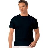 Özkan 12420 Erkek %100 Pamuklu Likrasız Penye Süprem Kumaş Kapalı Yaka Kısa Kollu T-Shirt - Lacivert
