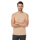 Özkan 12472 Erkek Premium Kumaş Pamuklu Modal Nefes Alabilir Rahat Bisiklet Yaka Sıfır Kol T-Shirt TAŞ