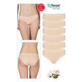 Özkan 23924 6'lı Paket Kadın Pamuklu Modal Esnek Yumuşak Slip Külot - Ten