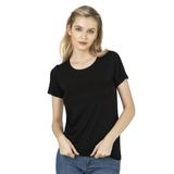 Özkan 26976 Kadın Premium Yumuşak Rahat Kumaş Viskon Bisiklet Yaka Kısa Kollu Örme T-Shirt