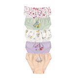 Özkan 41603 5'li Paket Kız Çocuk Karışık Renkli Desenli Pamuklu Yumuşak Slip Külot DESENLİ