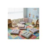 özkan ahşap Renkli Yer Minderi 50cm x 50cm ( 4 adet )