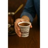 Özkan Ambalaj Temizlik 100 Adet 4 Oz 120 Ml Türk Kahvesi Bardağı Küçük Karton Bardak